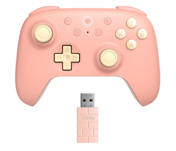 8BitDo Ultimate 2C Wireless Pad Peach - 1292695 - zdjęcie